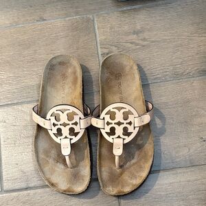 Tory Burch Tan Miller Thong Sandals